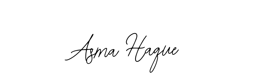 Use a signature maker to create a handwritten signature online. With this signature software, you can design (Bearetta-2O07w) your own signature for name Asma Haque. Asma Haque signature style 12 images and pictures png