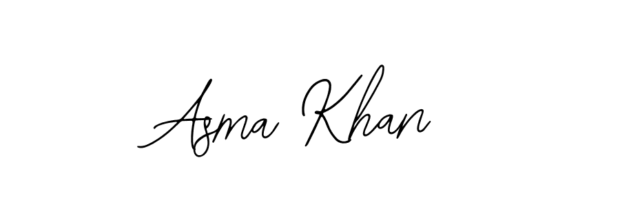 Bearetta-2O07w is a professional signature style that is perfect for those who want to add a touch of class to their signature. It is also a great choice for those who want to make their signature more unique. Get Asma Khan name to fancy signature for free. Asma Khan signature style 12 images and pictures png