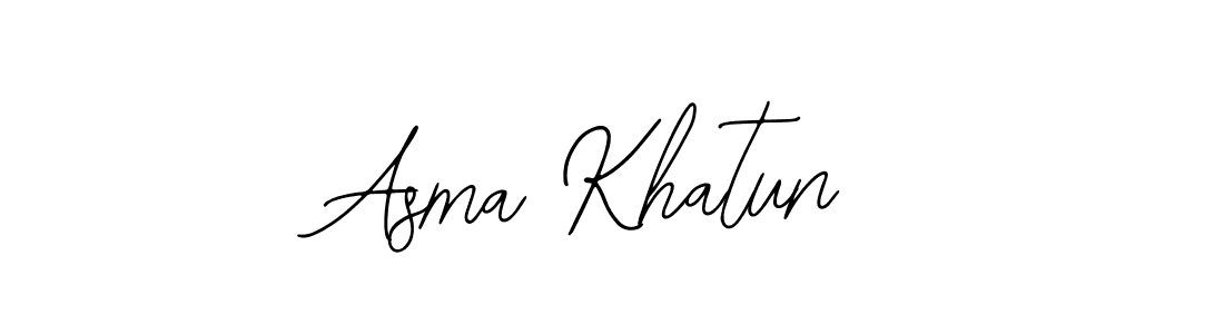 Use a signature maker to create a handwritten signature online. With this signature software, you can design (Bearetta-2O07w) your own signature for name Asma Khatun. Asma Khatun signature style 12 images and pictures png