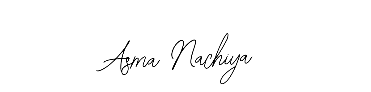 Create a beautiful signature design for name Asma Nachiya. With this signature (Bearetta-2O07w) fonts, you can make a handwritten signature for free. Asma Nachiya signature style 12 images and pictures png