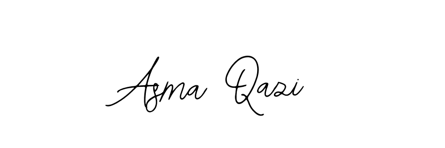 You should practise on your own different ways (Bearetta-2O07w) to write your name (Asma Qazi) in signature. don't let someone else do it for you. Asma Qazi signature style 12 images and pictures png
