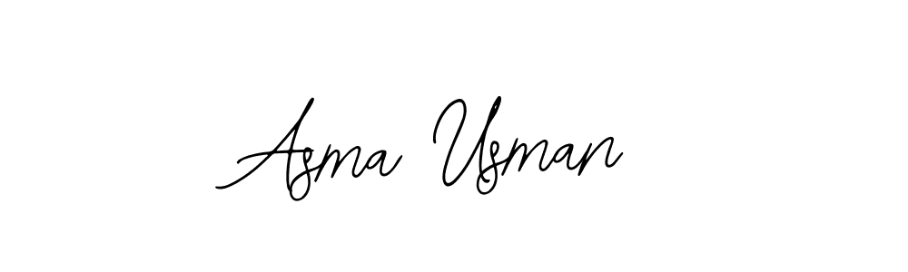 Bearetta-2O07w is a professional signature style that is perfect for those who want to add a touch of class to their signature. It is also a great choice for those who want to make their signature more unique. Get Asma Usman name to fancy signature for free. Asma Usman signature style 12 images and pictures png