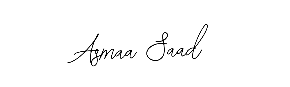 This is the best signature style for the Asmaa Saad name. Also you like these signature font (Bearetta-2O07w). Mix name signature. Asmaa Saad signature style 12 images and pictures png