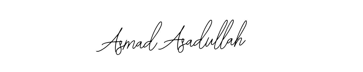 It looks lik you need a new signature style for name Asmad Asadullah. Design unique handwritten (Bearetta-2O07w) signature with our free signature maker in just a few clicks. Asmad Asadullah signature style 12 images and pictures png