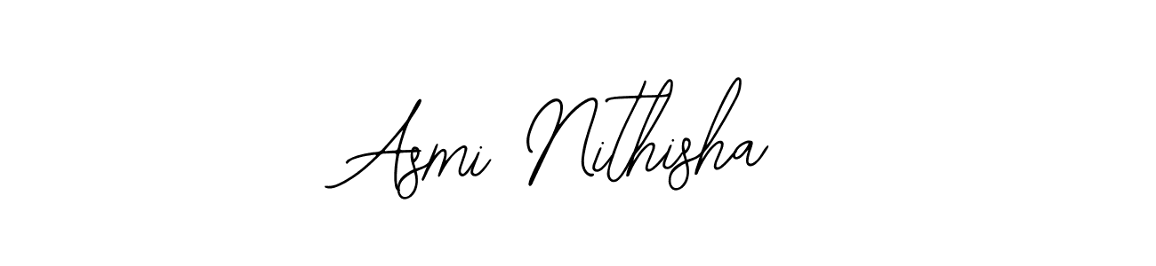 You should practise on your own different ways (Bearetta-2O07w) to write your name (Asmi Nithisha) in signature. don't let someone else do it for you. Asmi Nithisha signature style 12 images and pictures png