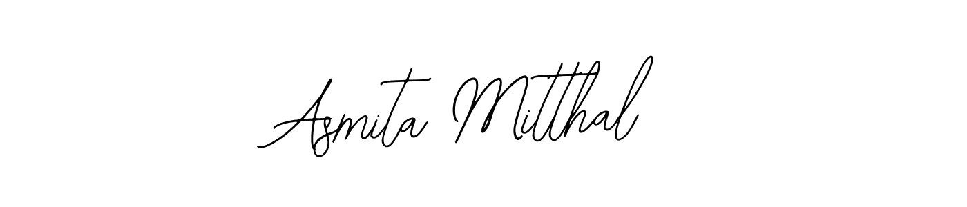 You should practise on your own different ways (Bearetta-2O07w) to write your name (Asmita Mitthal) in signature. don't let someone else do it for you. Asmita Mitthal signature style 12 images and pictures png