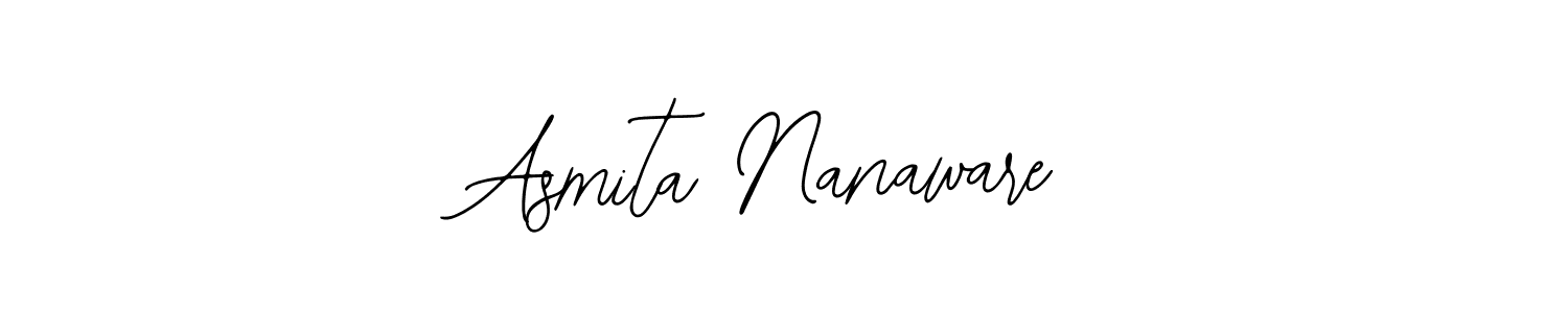 Also You can easily find your signature by using the search form. We will create Asmita Nanaware name handwritten signature images for you free of cost using Bearetta-2O07w sign style. Asmita Nanaware signature style 12 images and pictures png