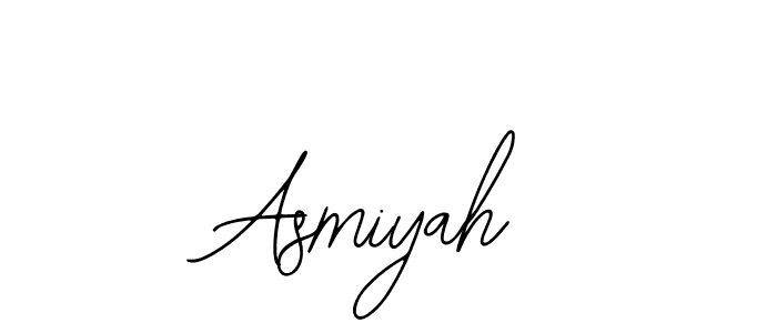 Design your own signature with our free online signature maker. With this signature software, you can create a handwritten (Bearetta-2O07w) signature for name Asmiyah. Asmiyah signature style 12 images and pictures png