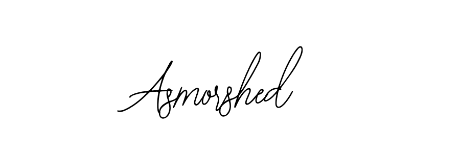 How to make Asmorshed name signature. Use Bearetta-2O07w style for creating short signs online. This is the latest handwritten sign. Asmorshed signature style 12 images and pictures png