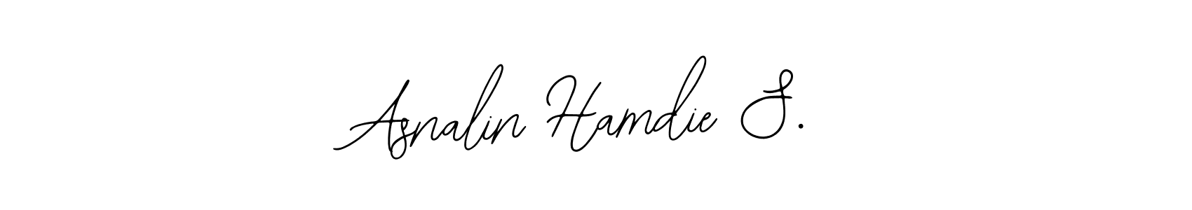 How to make Asnalin Hamdie S. name signature. Use Bearetta-2O07w style for creating short signs online. This is the latest handwritten sign. Asnalin Hamdie S. signature style 12 images and pictures png