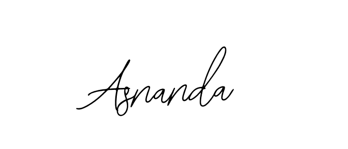 Design your own signature with our free online signature maker. With this signature software, you can create a handwritten (Bearetta-2O07w) signature for name Asnanda. Asnanda signature style 12 images and pictures png