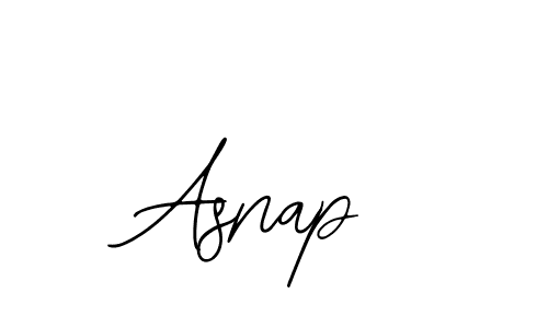 Design your own signature with our free online signature maker. With this signature software, you can create a handwritten (Bearetta-2O07w) signature for name Asnap. Asnap signature style 12 images and pictures png