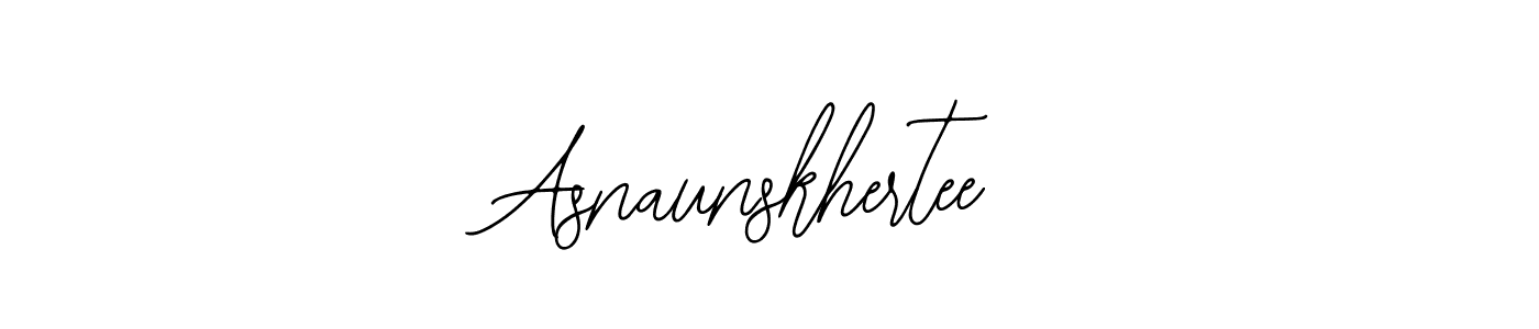 Use a signature maker to create a handwritten signature online. With this signature software, you can design (Bearetta-2O07w) your own signature for name Asnaunskhertee. Asnaunskhertee signature style 12 images and pictures png