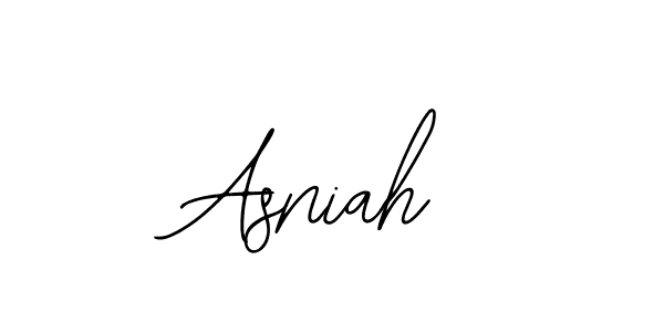 How to make Asniah name signature. Use Bearetta-2O07w style for creating short signs online. This is the latest handwritten sign. Asniah signature style 12 images and pictures png