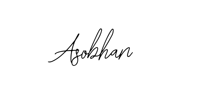 Use a signature maker to create a handwritten signature online. With this signature software, you can design (Bearetta-2O07w) your own signature for name Asobhan. Asobhan signature style 12 images and pictures png