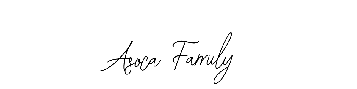 Make a beautiful signature design for name Asoca Family. With this signature (Bearetta-2O07w) style, you can create a handwritten signature for free. Asoca Family signature style 12 images and pictures png