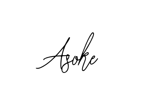 Design your own signature with our free online signature maker. With this signature software, you can create a handwritten (Bearetta-2O07w) signature for name Asoke. Asoke signature style 12 images and pictures png