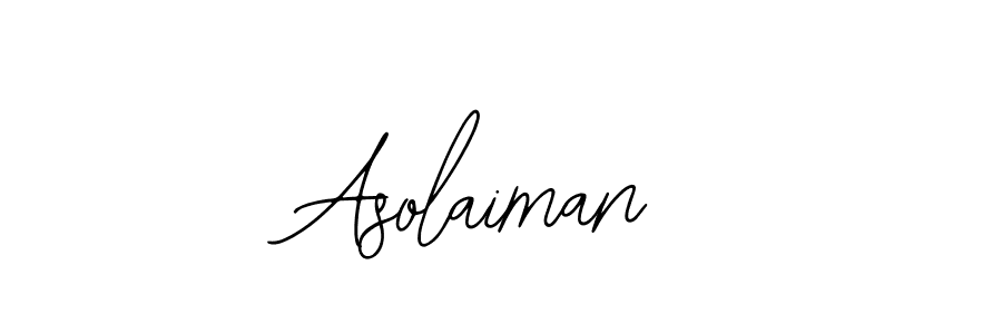 Make a beautiful signature design for name Asolaiman. Use this online signature maker to create a handwritten signature for free. Asolaiman signature style 12 images and pictures png
