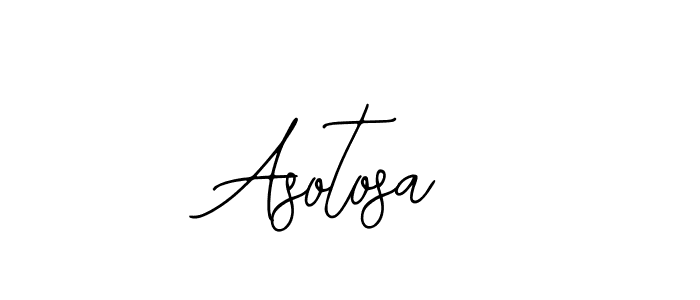 The best way (Bearetta-2O07w) to make a short signature is to pick only two or three words in your name. The name Asotosa include a total of six letters. For converting this name. Asotosa signature style 12 images and pictures png
