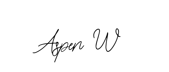 Also we have Aspen W name is the best signature style. Create professional handwritten signature collection using Bearetta-2O07w autograph style. Aspen W signature style 12 images and pictures png