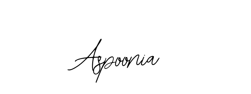 Aspoonia stylish signature style. Best Handwritten Sign (Bearetta-2O07w) for my name. Handwritten Signature Collection Ideas for my name Aspoonia. Aspoonia signature style 12 images and pictures png