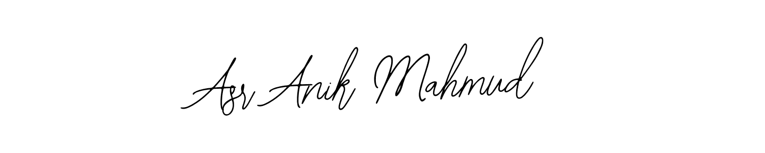 The best way (Bearetta-2O07w) to make a short signature is to pick only two or three words in your name. The name Asr Anik Mahmud include a total of six letters. For converting this name. Asr Anik Mahmud signature style 12 images and pictures png