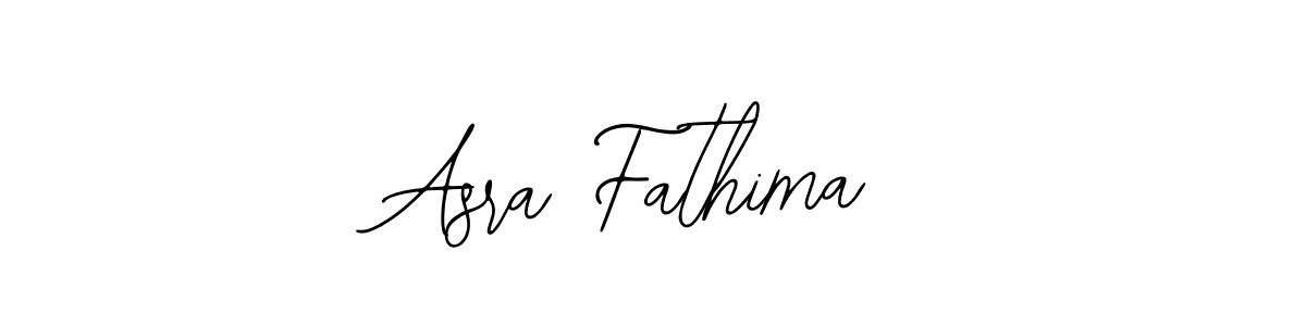 How to make Asra Fathima name signature. Use Bearetta-2O07w style for creating short signs online. This is the latest handwritten sign. Asra Fathima signature style 12 images and pictures png