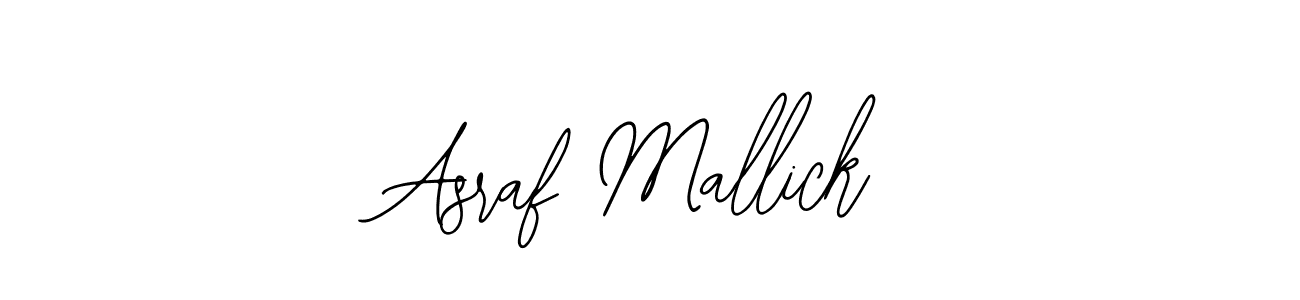 Bearetta-2O07w is a professional signature style that is perfect for those who want to add a touch of class to their signature. It is also a great choice for those who want to make their signature more unique. Get Asraf Mallick name to fancy signature for free. Asraf Mallick signature style 12 images and pictures png