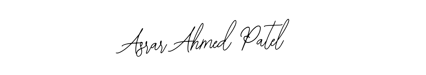 This is the best signature style for the Asrar Ahmed Patel name. Also you like these signature font (Bearetta-2O07w). Mix name signature. Asrar Ahmed Patel signature style 12 images and pictures png