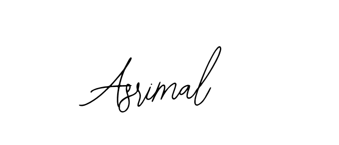 How to make Asrimal name signature. Use Bearetta-2O07w style for creating short signs online. This is the latest handwritten sign. Asrimal signature style 12 images and pictures png