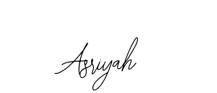 Use a signature maker to create a handwritten signature online. With this signature software, you can design (Bearetta-2O07w) your own signature for name Asriyah. Asriyah signature style 12 images and pictures png