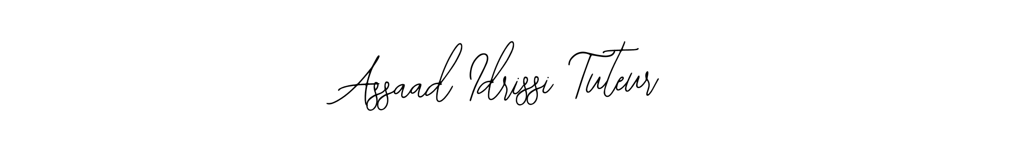 How to make Assaad Idrissi Tuteur signature? Bearetta-2O07w is a professional autograph style. Create handwritten signature for Assaad Idrissi Tuteur name. Assaad Idrissi Tuteur signature style 12 images and pictures png