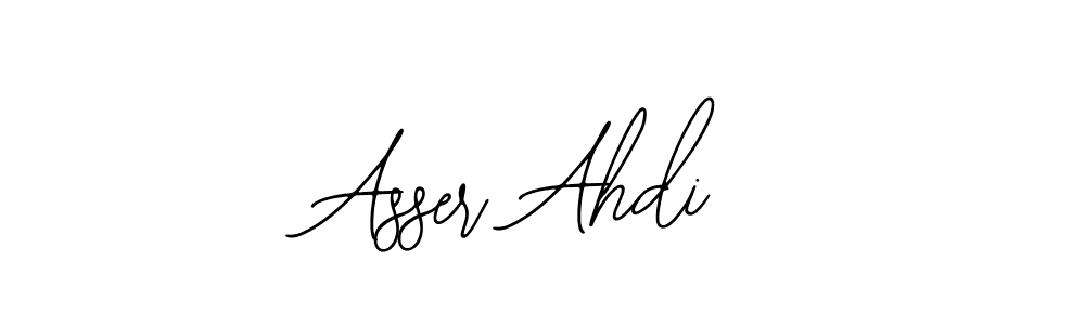 Also You can easily find your signature by using the search form. We will create Asser Ahdi name handwritten signature images for you free of cost using Bearetta-2O07w sign style. Asser Ahdi signature style 12 images and pictures png