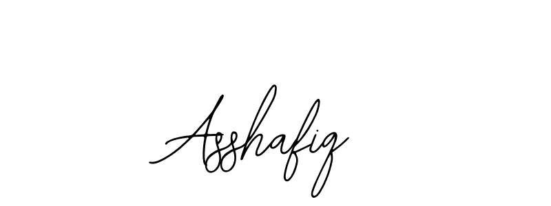Design your own signature with our free online signature maker. With this signature software, you can create a handwritten (Bearetta-2O07w) signature for name Asshafiq. Asshafiq signature style 12 images and pictures png
