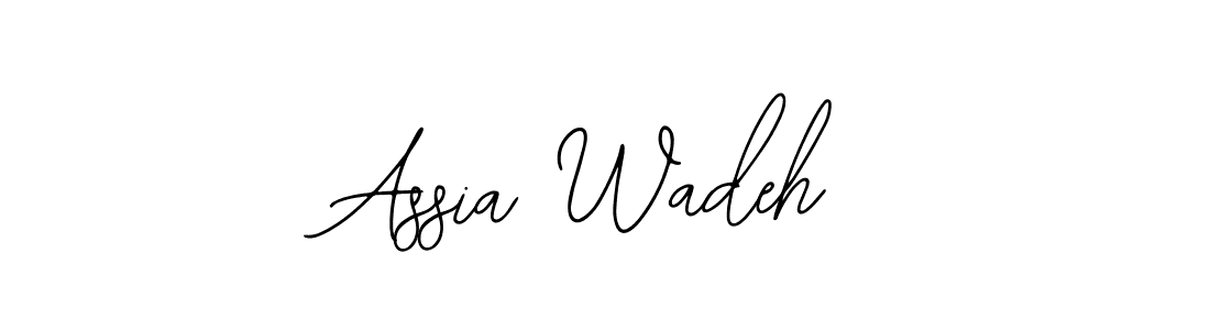 Use a signature maker to create a handwritten signature online. With this signature software, you can design (Bearetta-2O07w) your own signature for name Assia Wadeh. Assia Wadeh signature style 12 images and pictures png