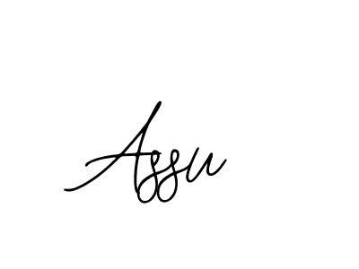 Use a signature maker to create a handwritten signature online. With this signature software, you can design (Bearetta-2O07w) your own signature for name Assu. Assu signature style 12 images and pictures png