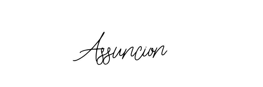 How to make Assuncion name signature. Use Bearetta-2O07w style for creating short signs online. This is the latest handwritten sign. Assuncion signature style 12 images and pictures png