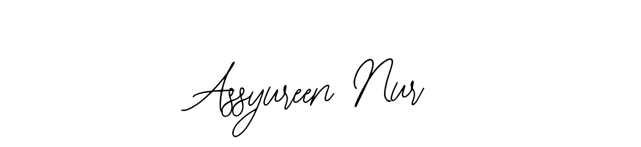 Assyureen Nur stylish signature style. Best Handwritten Sign (Bearetta-2O07w) for my name. Handwritten Signature Collection Ideas for my name Assyureen Nur. Assyureen Nur signature style 12 images and pictures png