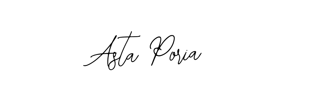 Similarly Bearetta-2O07w is the best handwritten signature design. Signature creator online .You can use it as an online autograph creator for name Asta Poria. Asta Poria signature style 12 images and pictures png