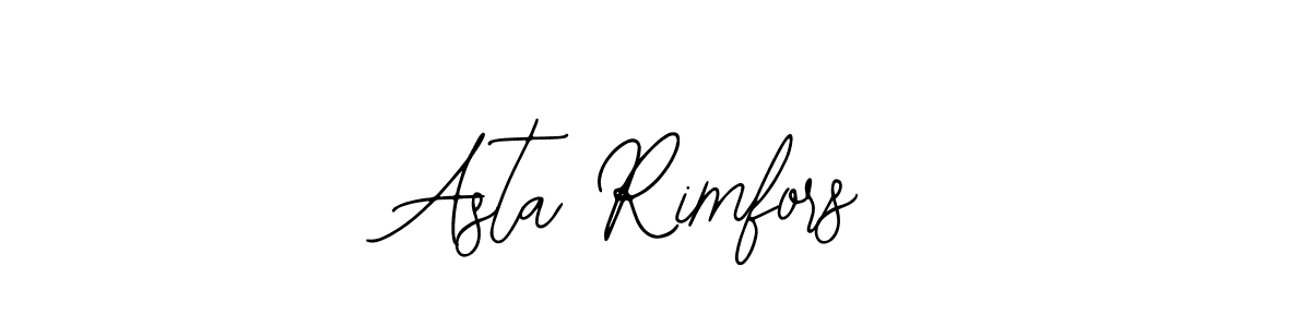 Make a short Asta Rimfors signature style. Manage your documents anywhere anytime using Bearetta-2O07w. Create and add eSignatures, submit forms, share and send files easily. Asta Rimfors signature style 12 images and pictures png
