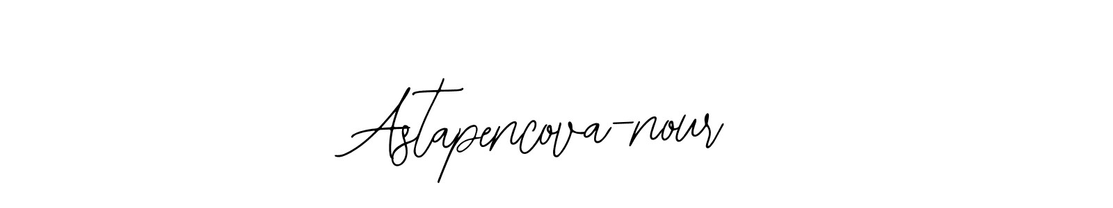 This is the best signature style for the Astapencova-nour name. Also you like these signature font (Bearetta-2O07w). Mix name signature. Astapencova-nour signature style 12 images and pictures png