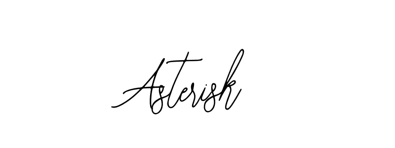 Design your own signature with our free online signature maker. With this signature software, you can create a handwritten (Bearetta-2O07w) signature for name Asterisk. Asterisk signature style 12 images and pictures png