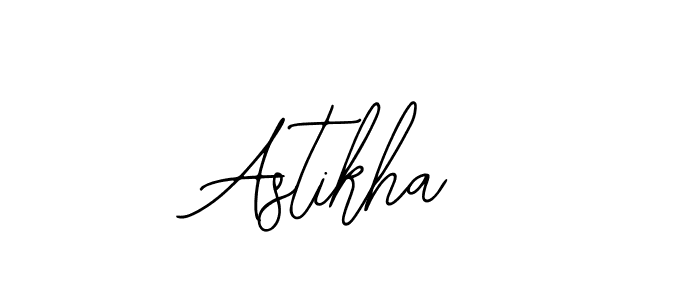 Use a signature maker to create a handwritten signature online. With this signature software, you can design (Bearetta-2O07w) your own signature for name Astikha. Astikha signature style 12 images and pictures png