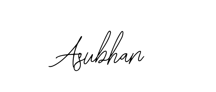 Make a beautiful signature design for name Asubhan. Use this online signature maker to create a handwritten signature for free. Asubhan signature style 12 images and pictures png