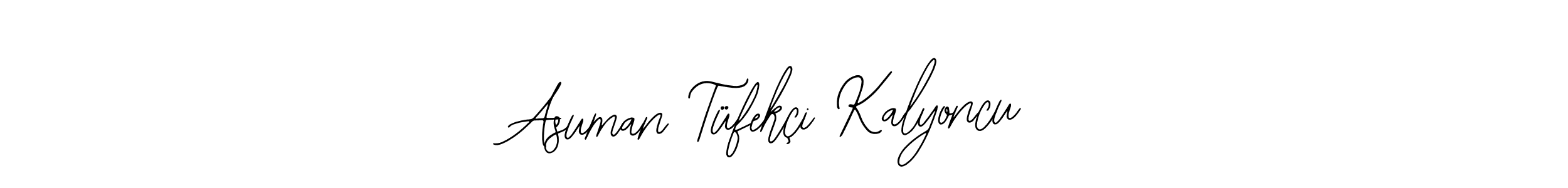 Make a beautiful signature design for name Asuman Tüfekçi Kalyoncu. With this signature (Bearetta-2O07w) style, you can create a handwritten signature for free. Asuman Tüfekçi Kalyoncu signature style 12 images and pictures png