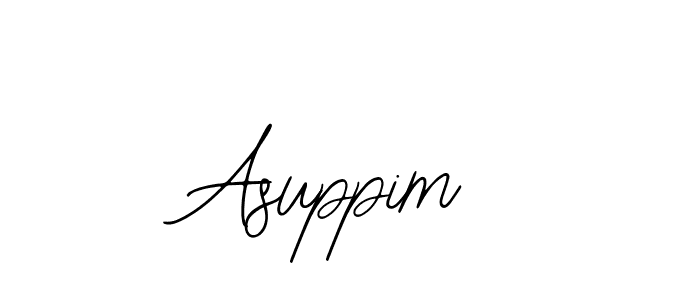 The best way (Bearetta-2O07w) to make a short signature is to pick only two or three words in your name. The name Asuppim include a total of six letters. For converting this name. Asuppim signature style 12 images and pictures png