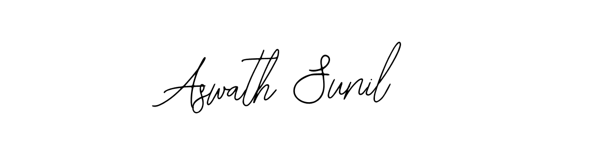 Design your own signature with our free online signature maker. With this signature software, you can create a handwritten (Bearetta-2O07w) signature for name Aswath Sunil. Aswath Sunil signature style 12 images and pictures png