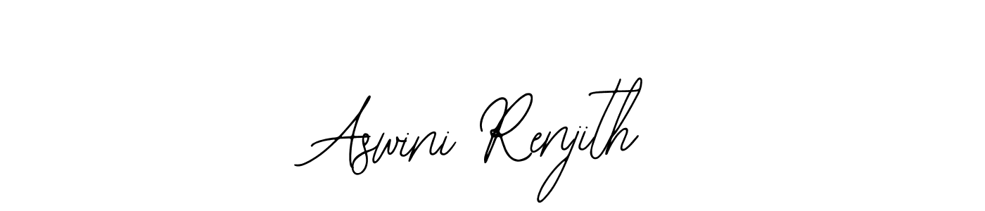 How to make Aswini Renjith name signature. Use Bearetta-2O07w style for creating short signs online. This is the latest handwritten sign. Aswini Renjith signature style 12 images and pictures png