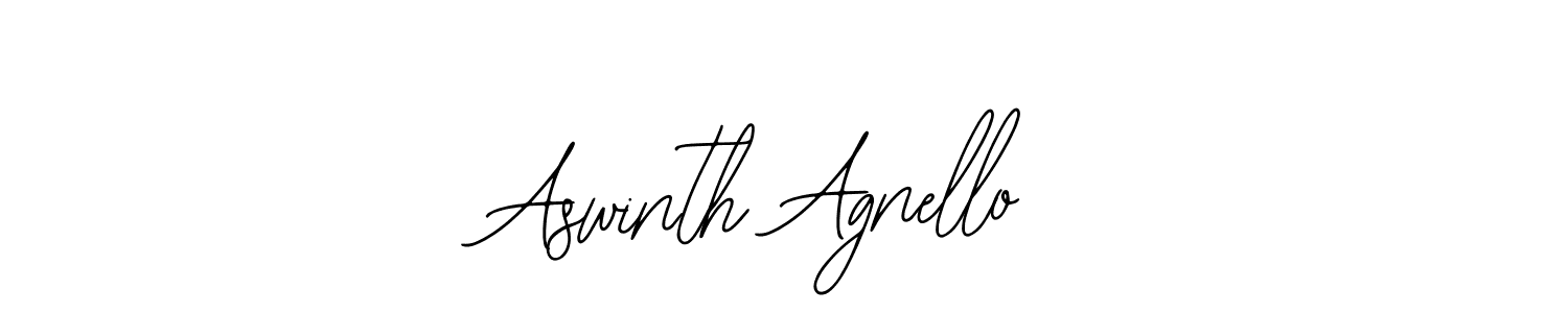 The best way (Bearetta-2O07w) to make a short signature is to pick only two or three words in your name. The name Aswinth Agnello include a total of six letters. For converting this name. Aswinth Agnello signature style 12 images and pictures png