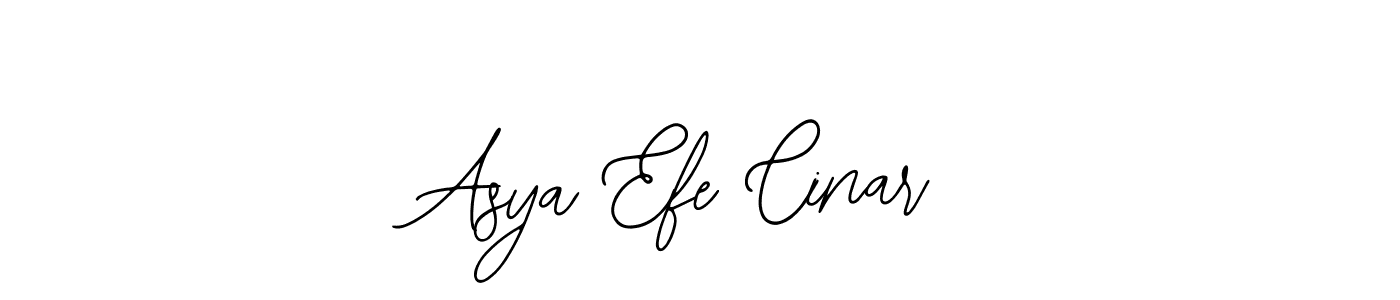 How to make Asya Efe Cinar name signature. Use Bearetta-2O07w style for creating short signs online. This is the latest handwritten sign. Asya Efe Cinar signature style 12 images and pictures png